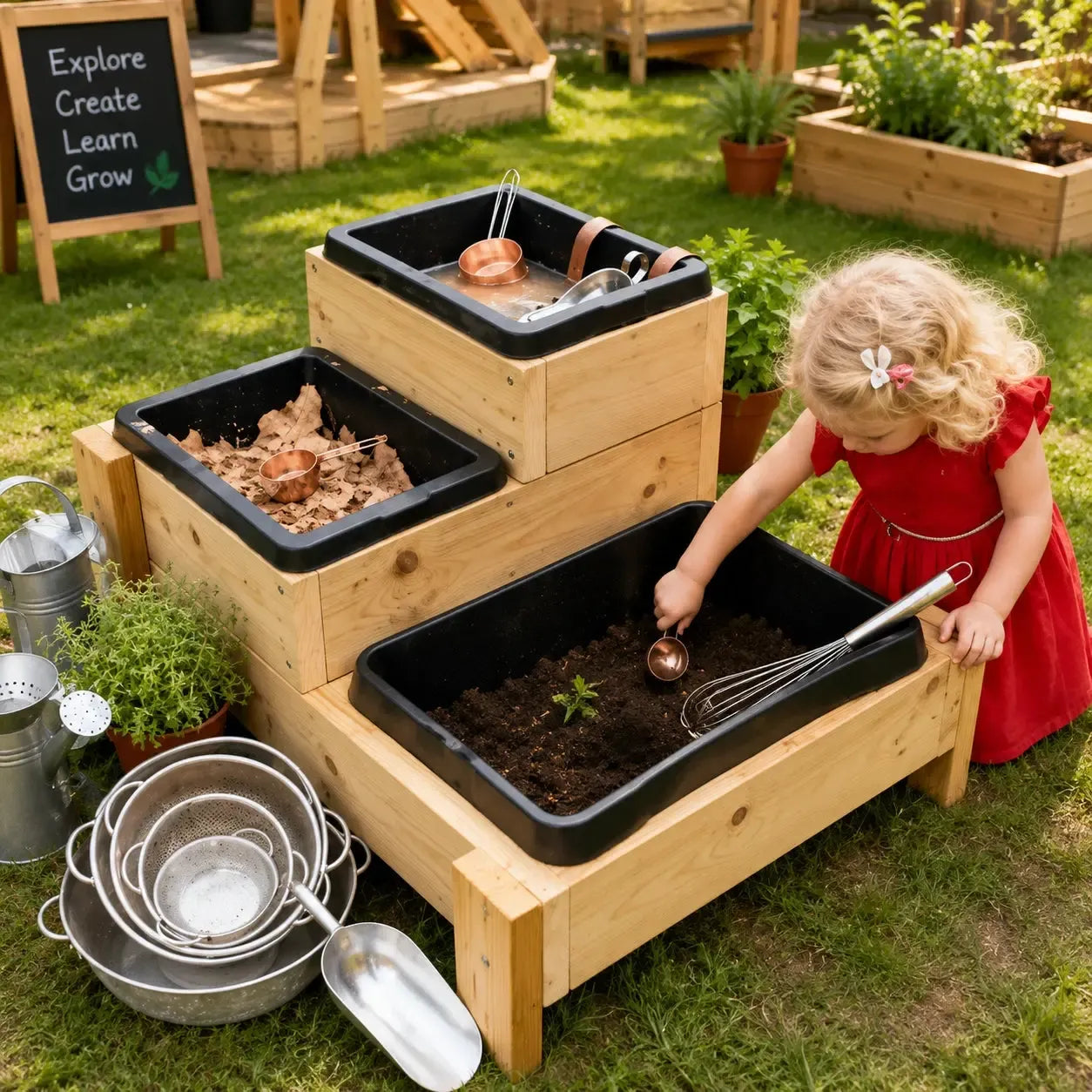 Nature Outdoor Messy Play Towers-Nature Outdoor Messy Play Towers
