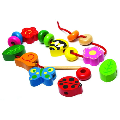 Nature Wooden Lacing Beads-Nature Wooden Lacing Beads