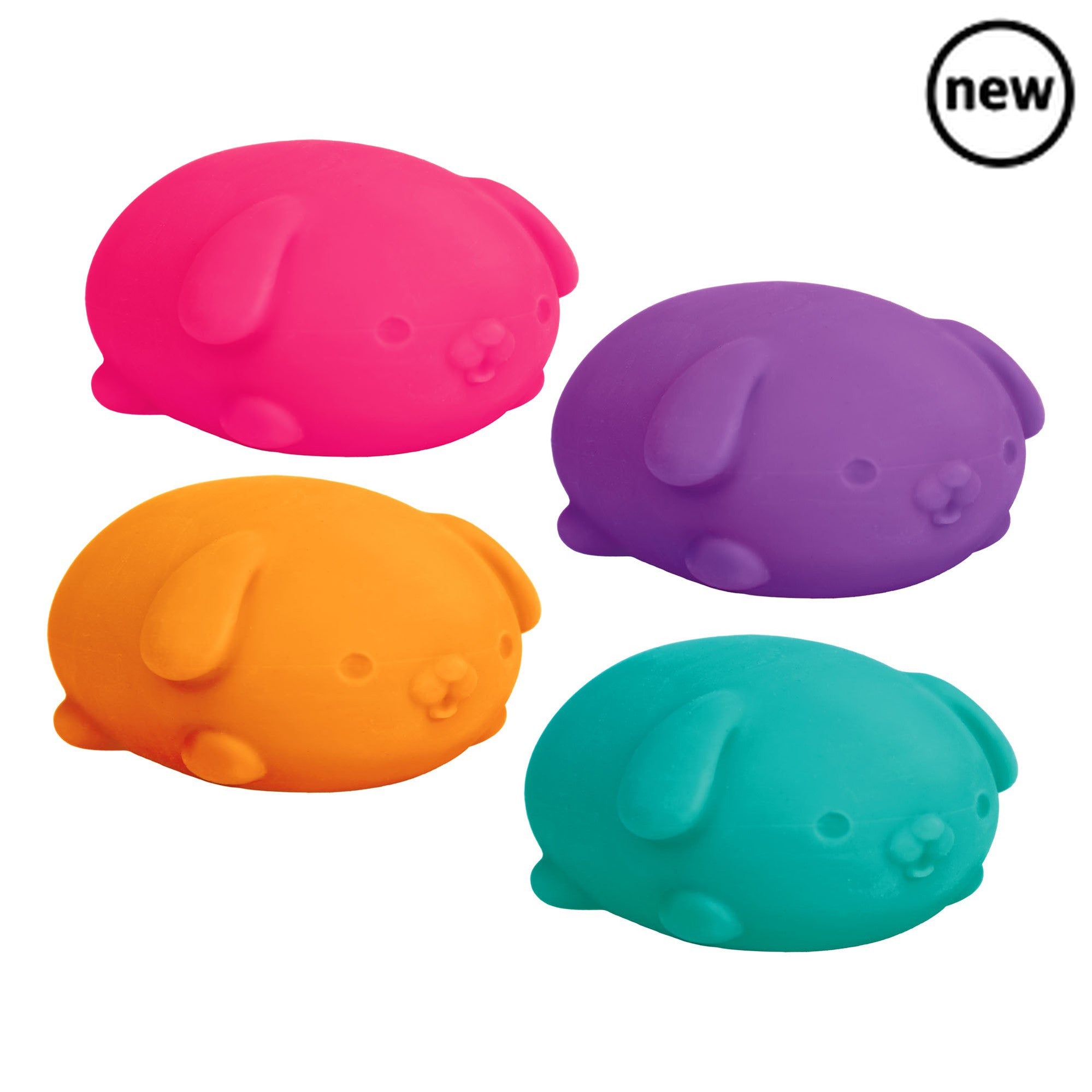 NeeDoh Funky Pup, For a ‘paw-some’ fidget toy, look no further than NeeDoh Funky Pups. Squeeze away any stress with these adorable squashy puppies. Squeeze it, squish it, or pet it. These unique Nee Doh stress balls have a tummy filled with the famous non-toxic doh and are available in four different colours (chosen at random). Features floppy ears, eyes and a cute nose. NeeDoh Funky Pups are a great fidget toy, particularly appropriate for those with ADD, ADHD, OCD, Autism, and anxiety. Gentle on little fi