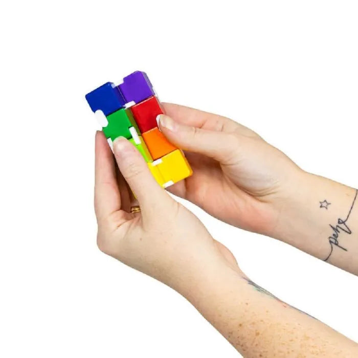 Neon Infinity Cube Fidget Toy-Neon Infinity Cube Fidget Toy