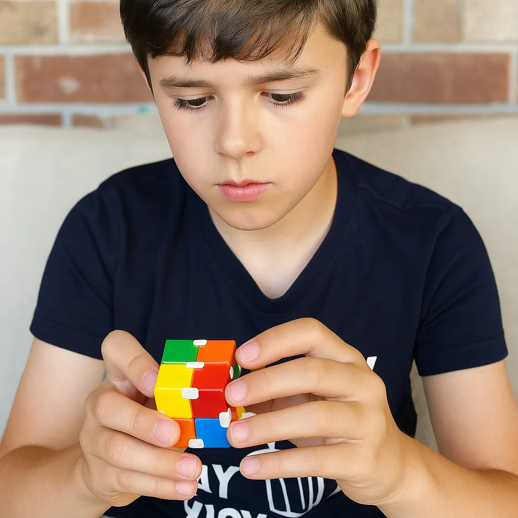 Neon Infinity Cube Fidget Toy-Neon Infinity Cube Fidget Toy