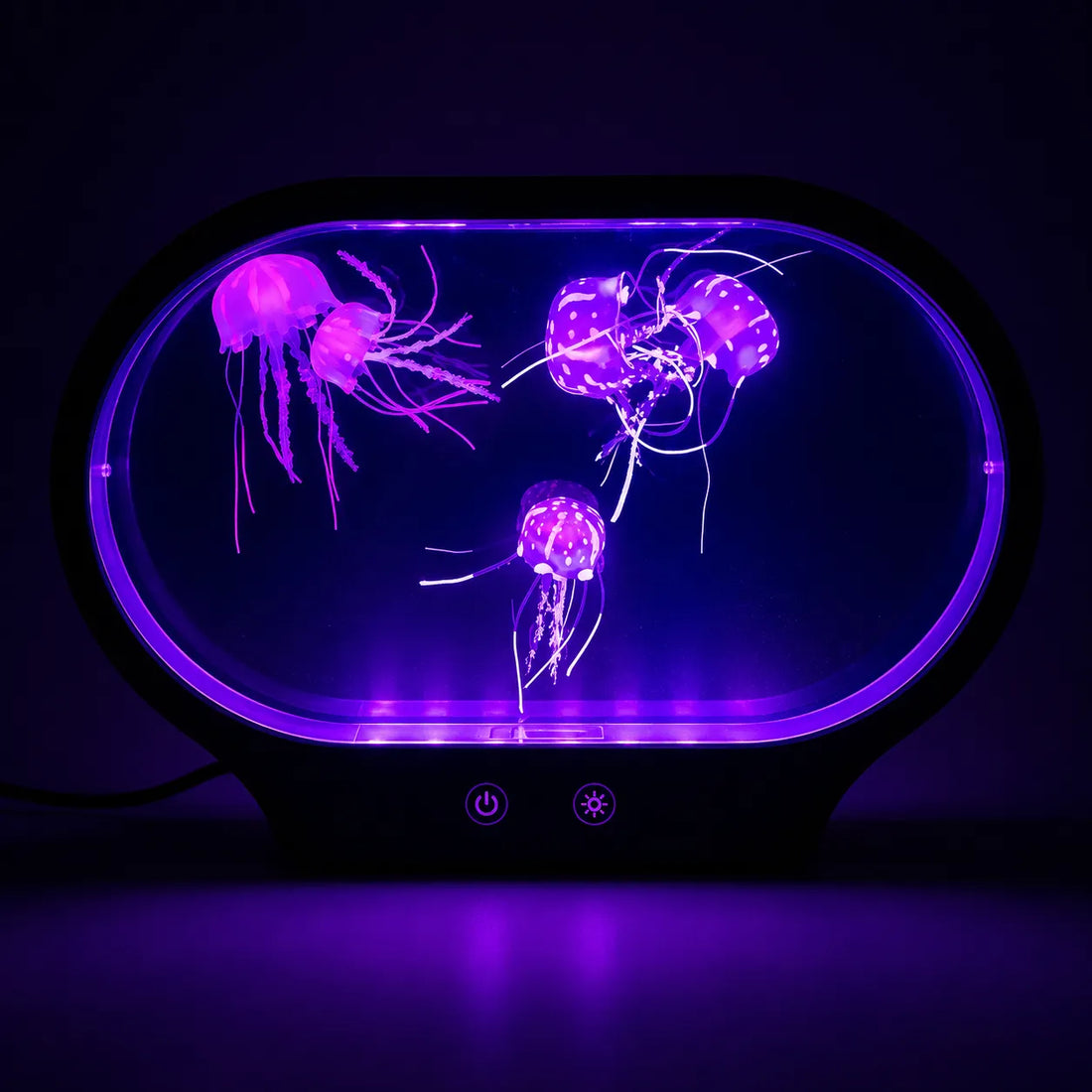 Neon Jellyfish Oval Tank Mood Light-Neon Jellyfish Oval Tank Mood Light