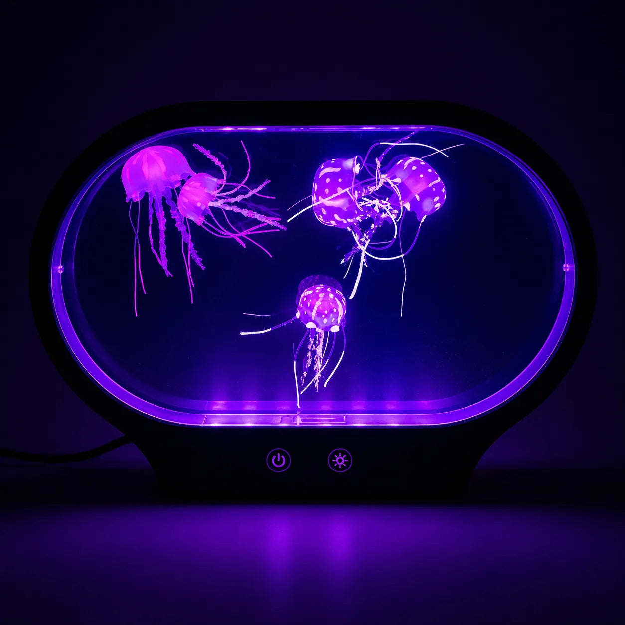 Neon Jellyfish Oval Tank Mood Light-Neon Jellyfish Oval Tank Mood Light