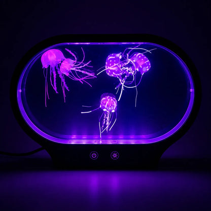 Neon Jellyfish Oval Tank Mood Light-Neon Jellyfish Oval Tank Mood Light