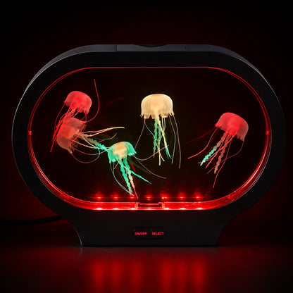Neon Jellyfish Oval Tank Mood Light-Neon Jellyfish Oval Tank Mood Light