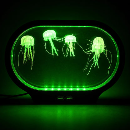 Neon Jellyfish Oval Tank Mood Light-Neon Jellyfish Oval Tank Mood Light