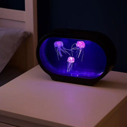 Neon Jellyfish Oval Tank Mood Light-Neon Jellyfish Oval Tank Mood Light