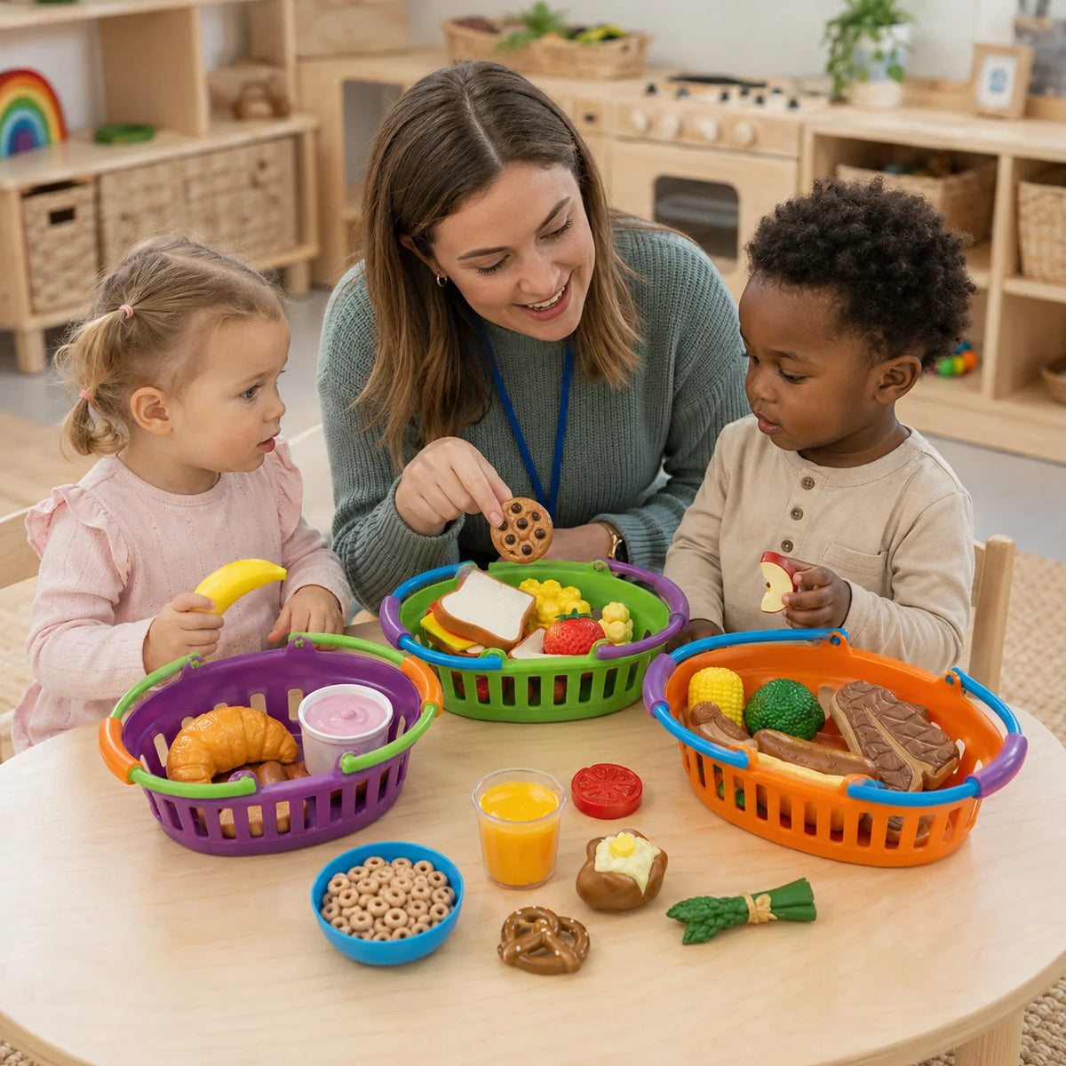 New Sprouts Breakfast, Lunch and Dinner Baskets-New Sprouts Breakfast, Lunch and Dinner Baskets