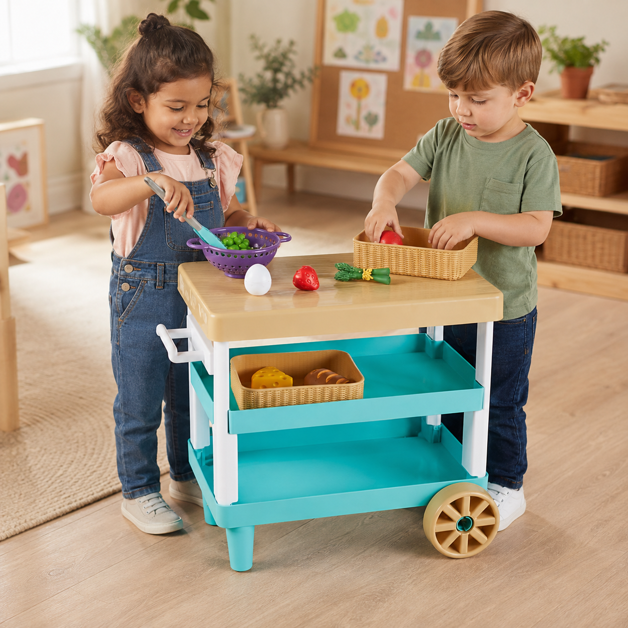 New Sprouts Prep 'n' Store Kitchen Island nursery role-play image