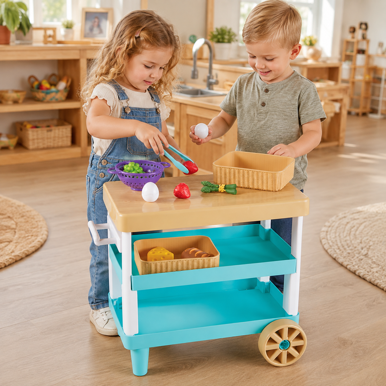 New Sprouts Prep 'n' Store Kitchen Island lifestyle image