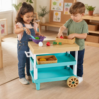 New Sprouts Prep 'n' Store Kitchen Island nursery role-play image