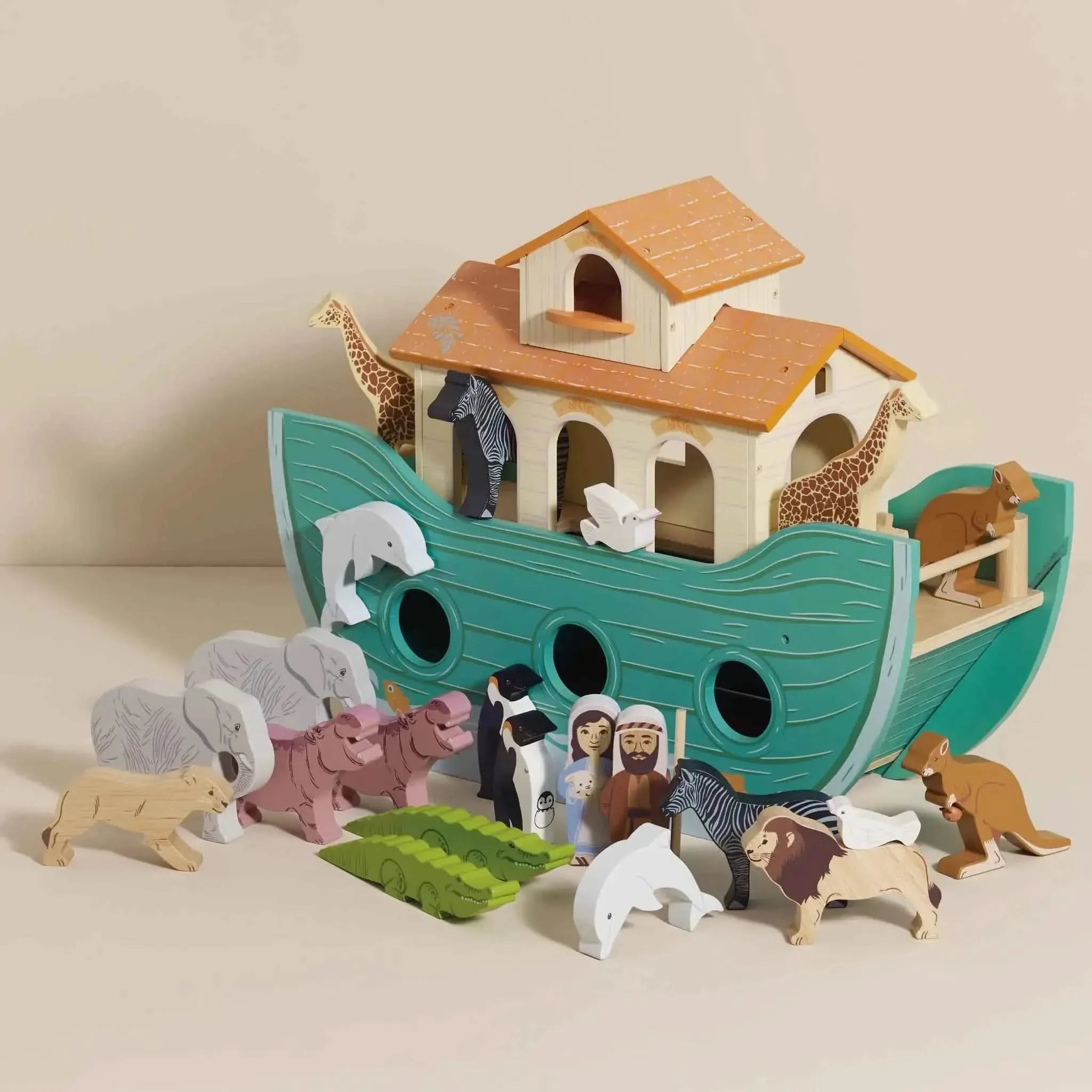 Noah’s Great Wooden Ark & Animals-Noah’s Great Wooden Ark & Animals