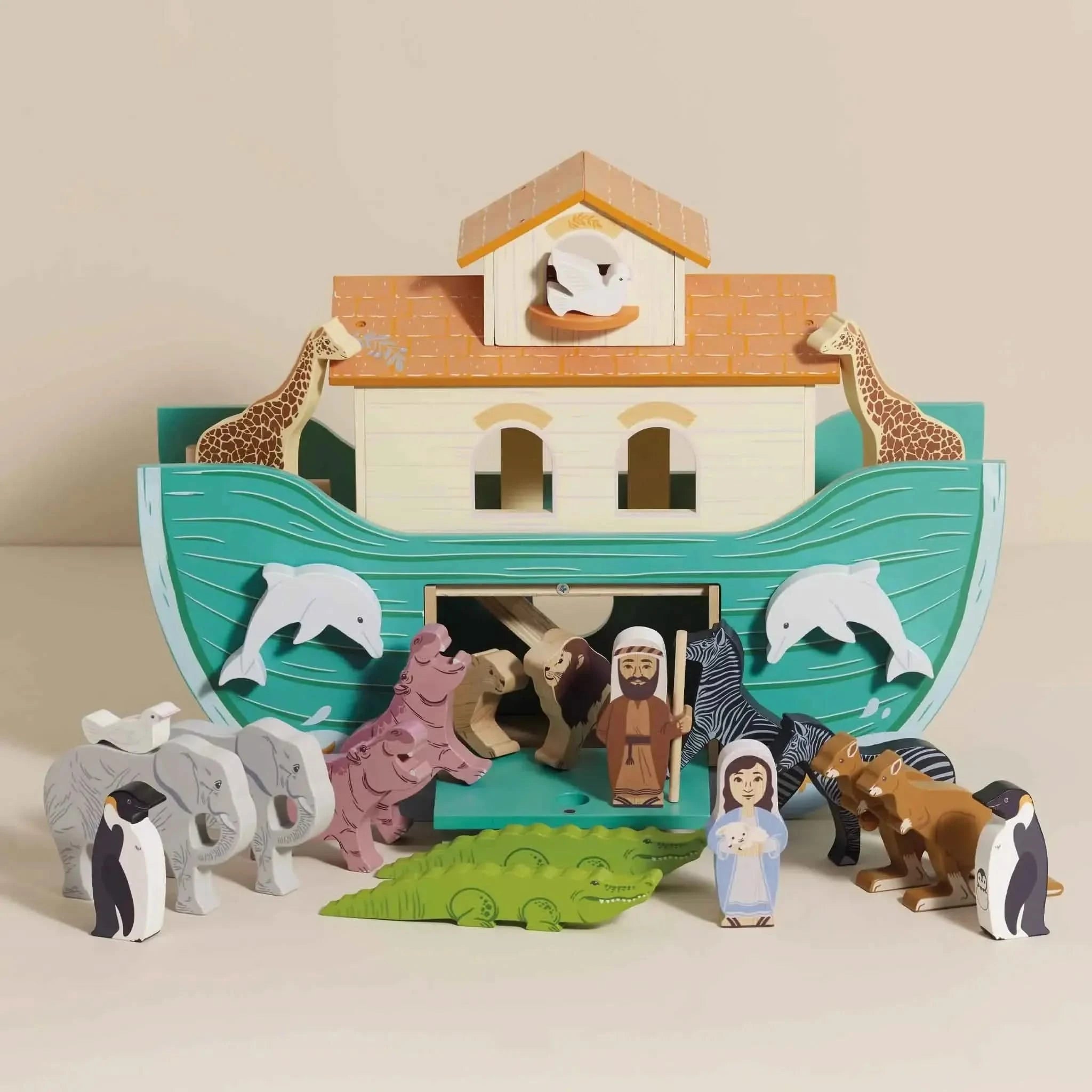 Noah’s Great Wooden Ark & Animals-Noah’s Great Wooden Ark & Animals