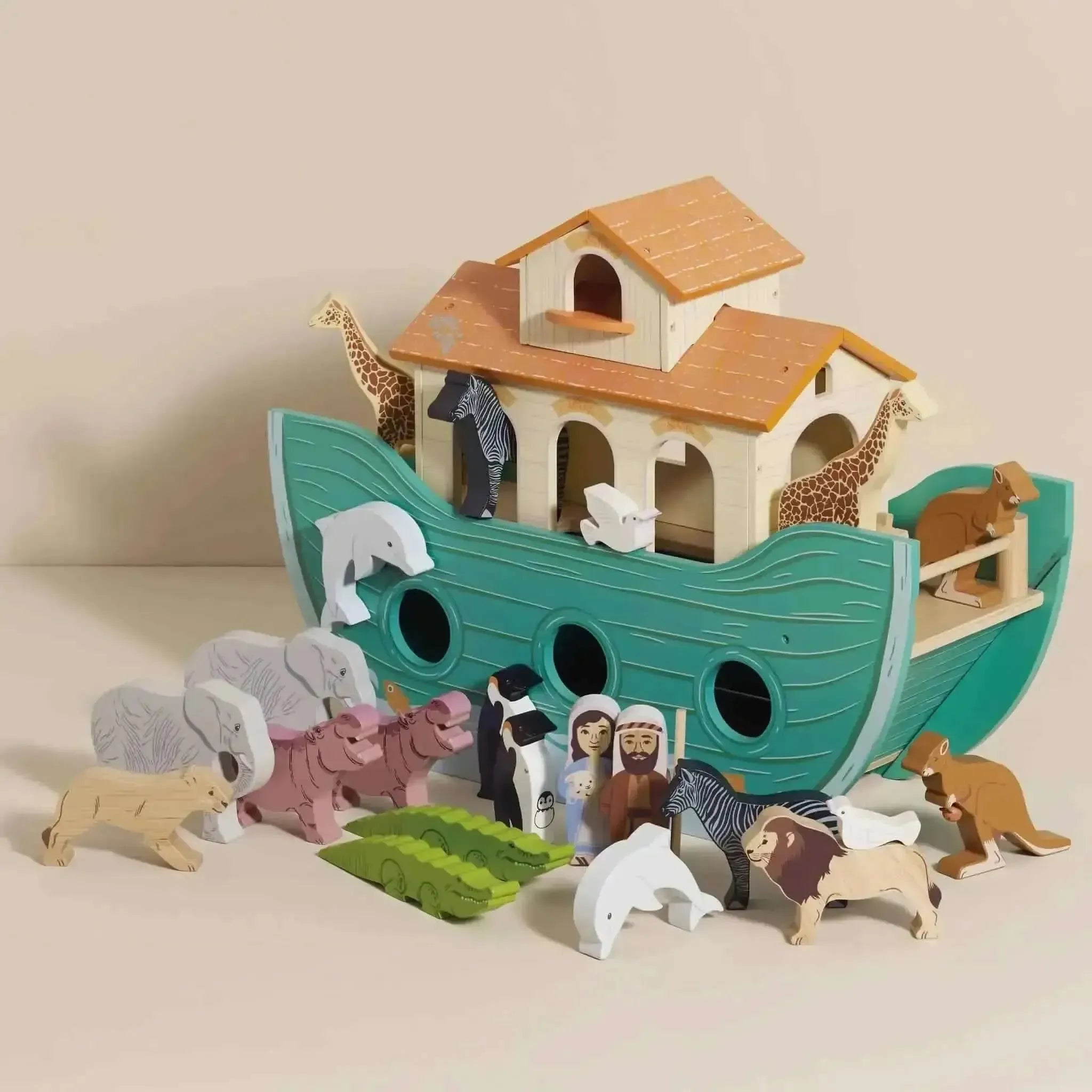 Noah’s Great Wooden Ark & Animals-Noah’s Great Wooden Ark & Animals