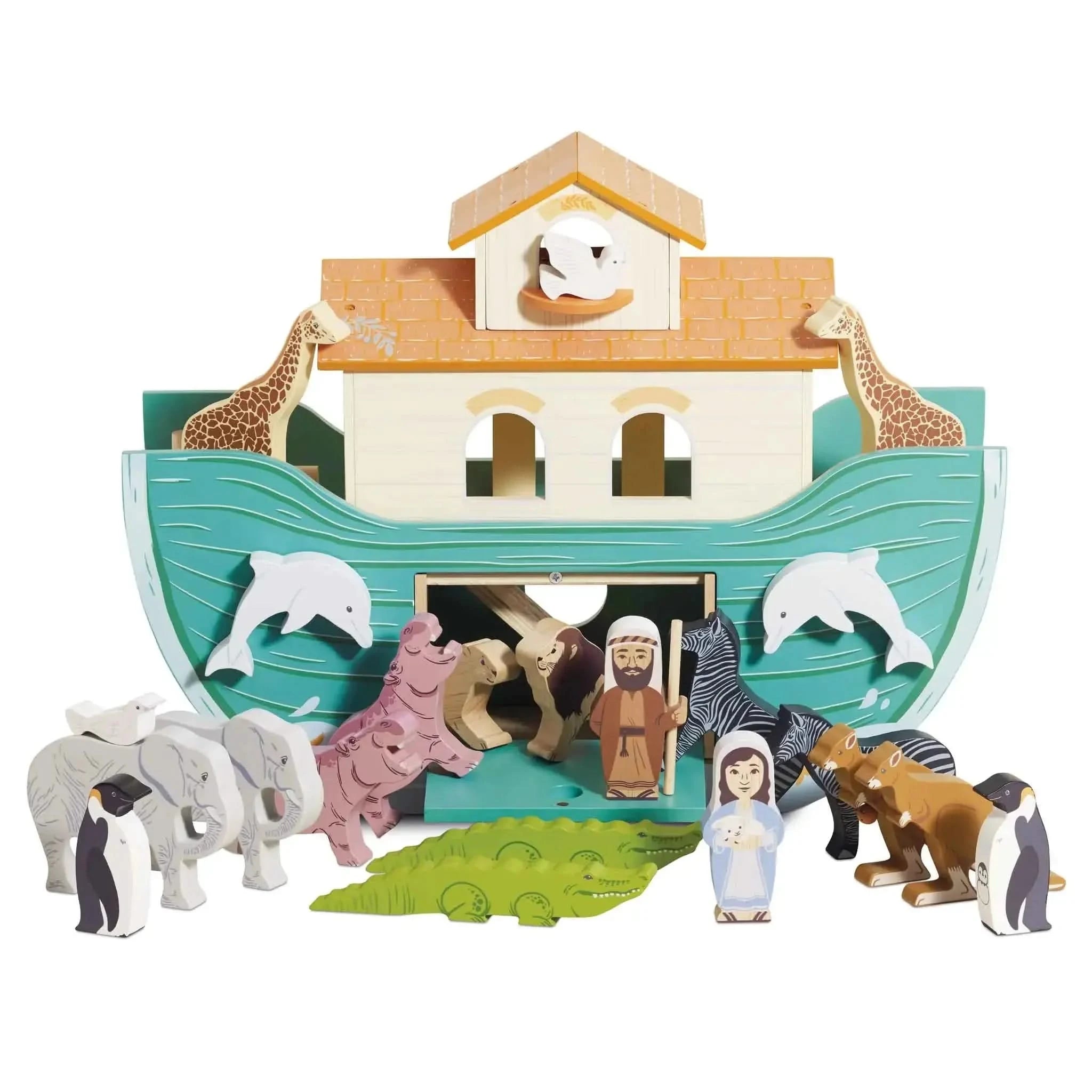 Noah’s Great Wooden Ark & Animals-Noah’s Great Wooden Ark & Animals