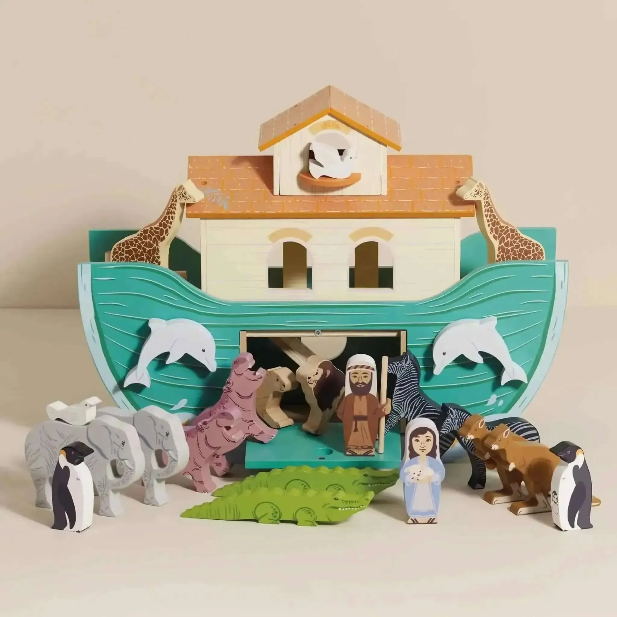 Noah’s Great Wooden Ark & Animals-Noah’s Great Wooden Ark & Animals
