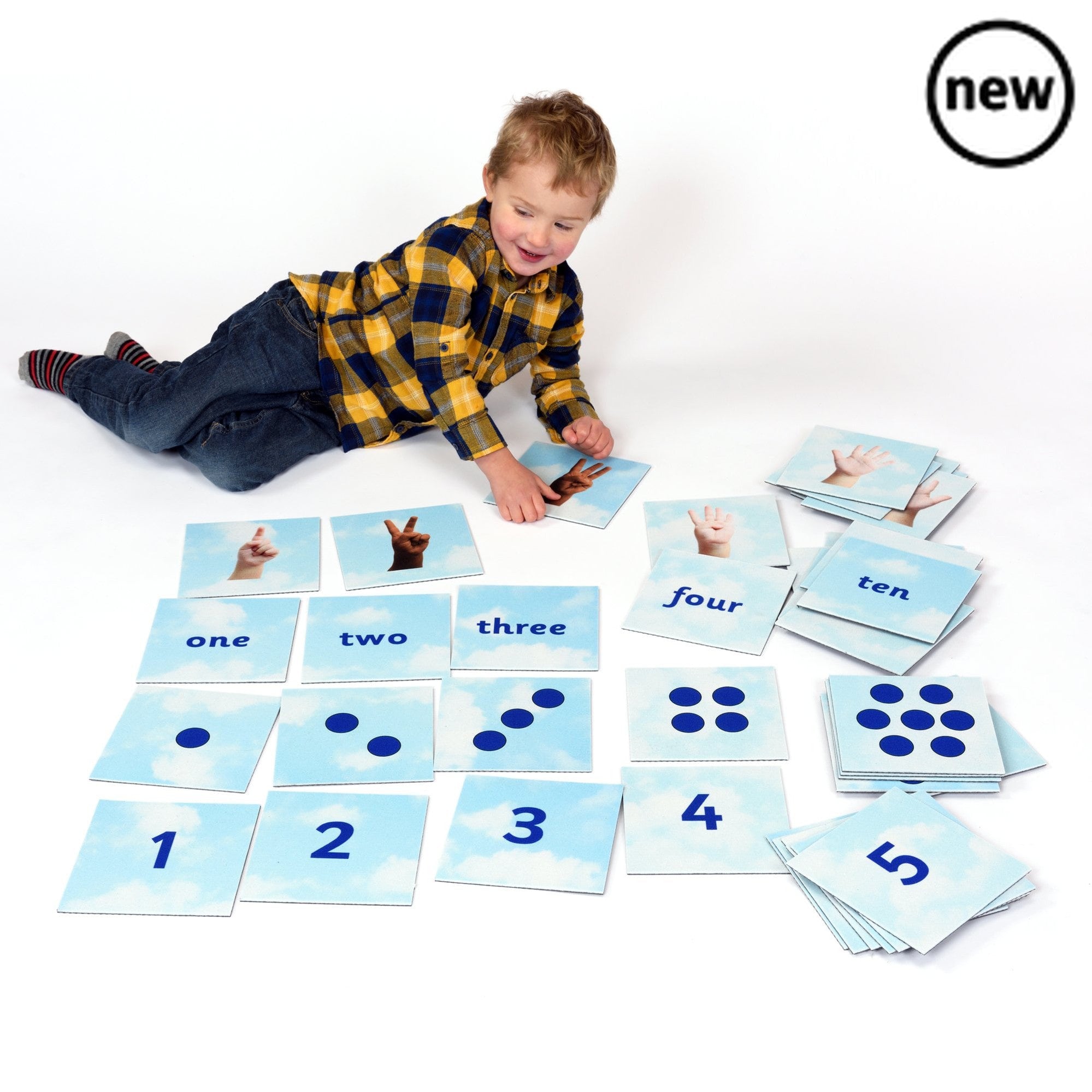 Number Matching Tiles, Introducing the Number Matching Tiles - a fun and engaging way to teach your little ones different ways of counting to ten! This set includes 40 vibrant tiles that will capture your child's attention and make learning a breeze.With these tiles, children can count and match the numbers, building a solid foundation in counting skills. Whether they are just starting out or need a little extra practice, these tiles are perfect for children in the early years of education (EYFS).The oversi