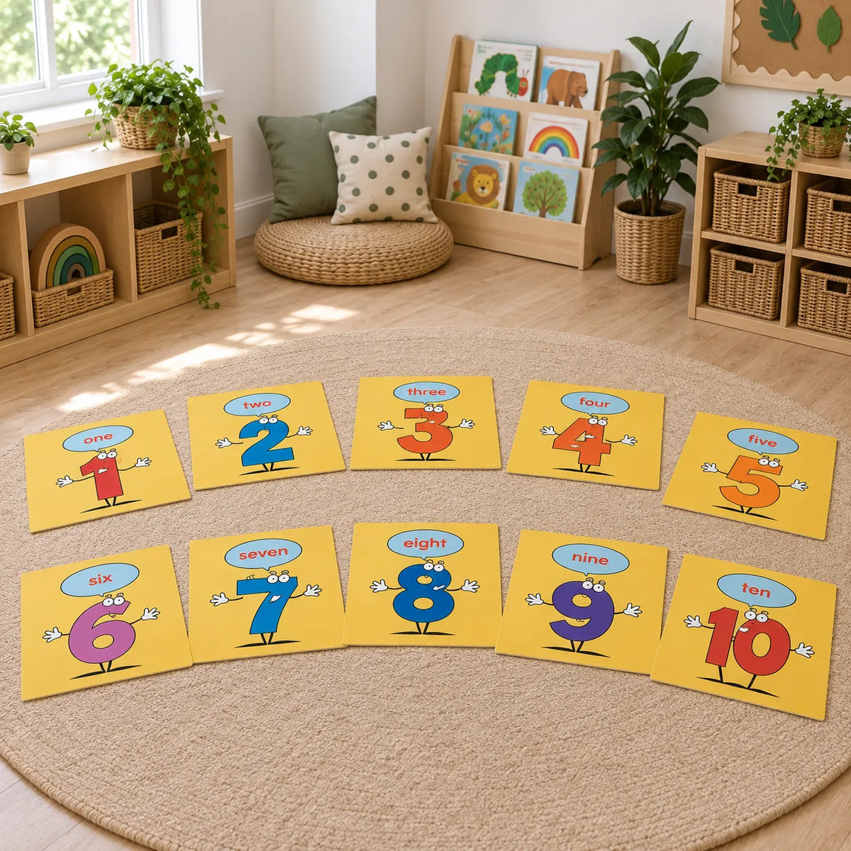 Number Placement Mats semicircle without children