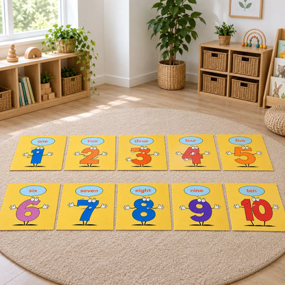 Number Placement Mats classroom without children