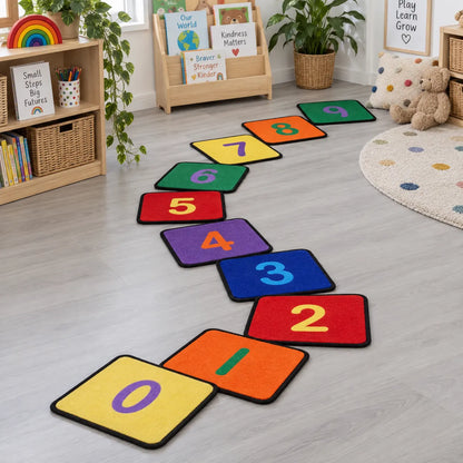 Number Squares Learning Mats – ten mats arranged as a counting path