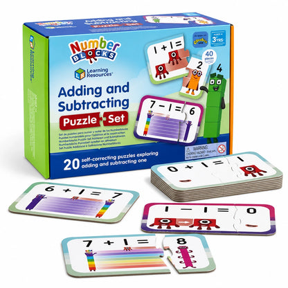 Numberblocks Adding and Subtracting Puzzle Set-Numberblocks Adding and Subtracting Puzzle Set