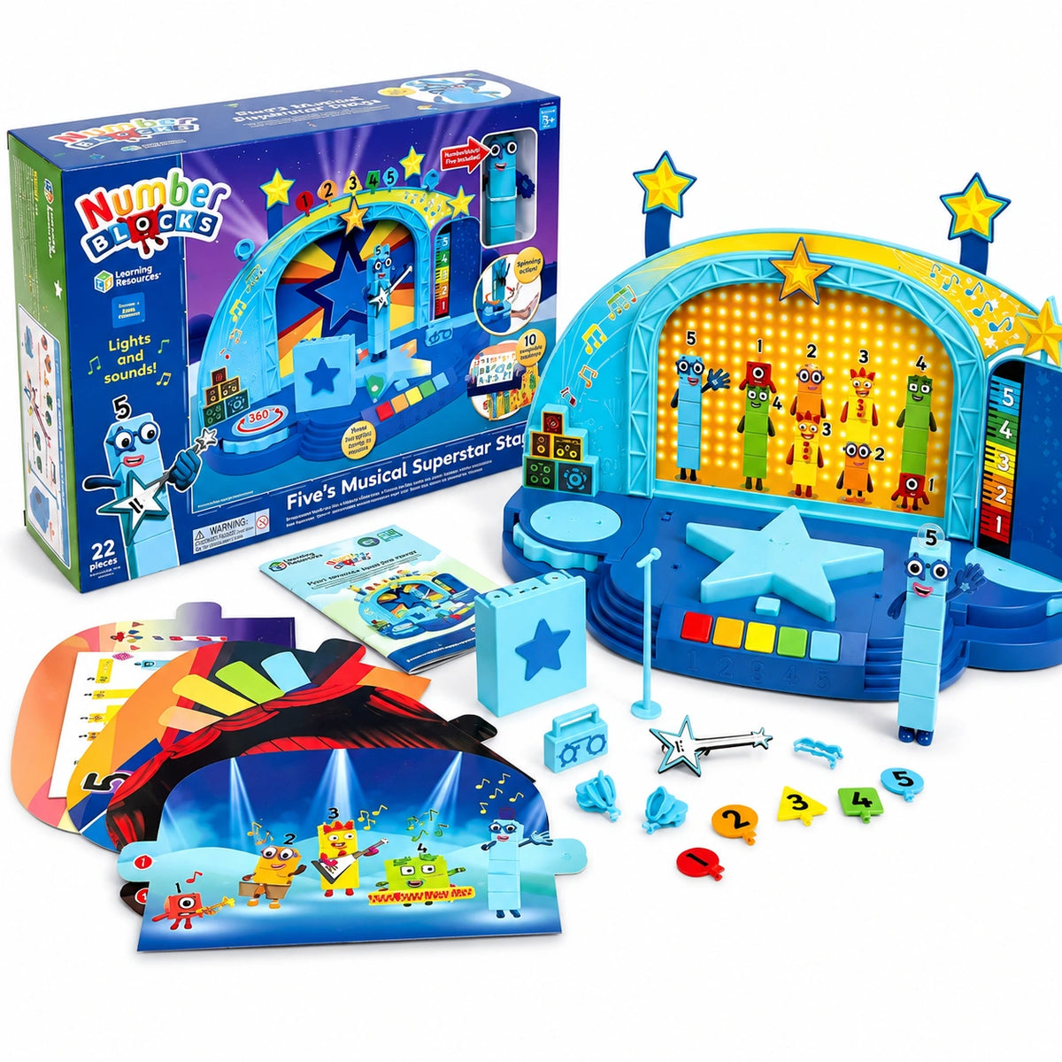 Numberblocks Stage Numberblocks Five's Musical Superstar Stage,Numberblocks toys ...