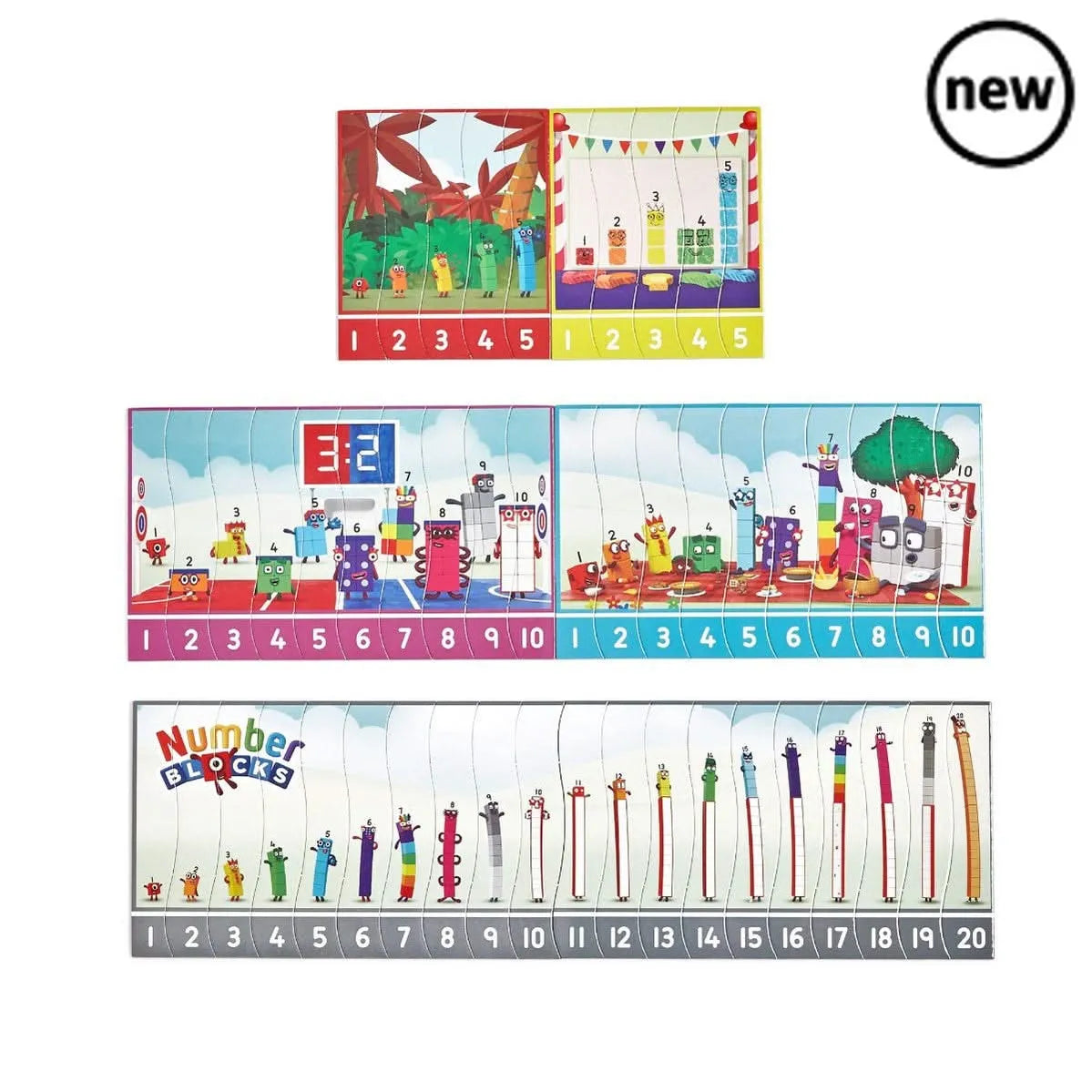 Numberblocks Sequencing Puzzle Set-Numberblocks Sequencing Puzzle Set