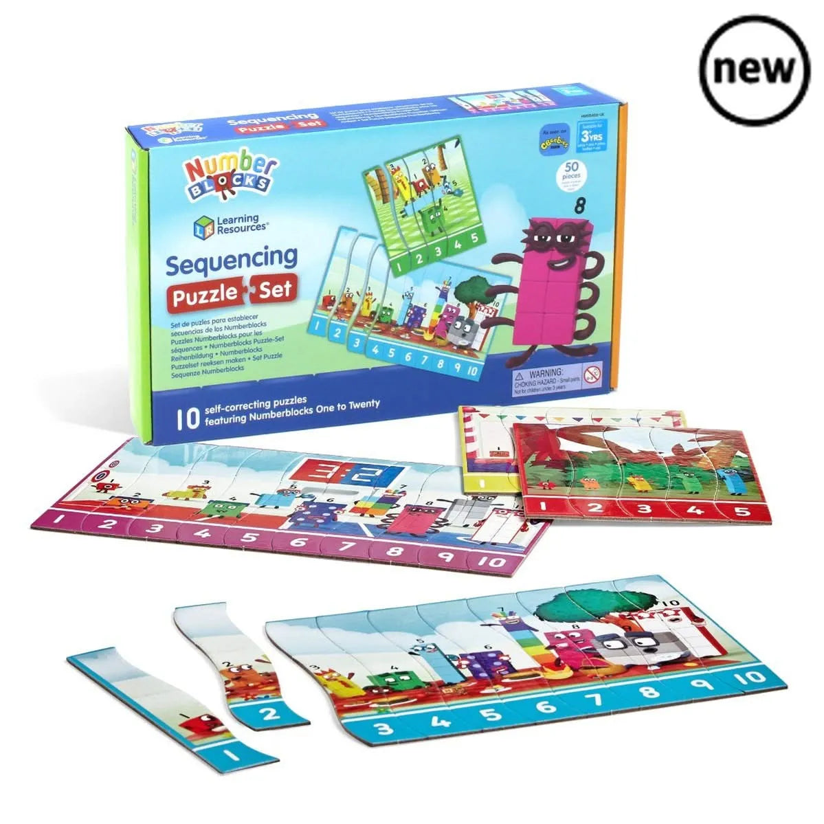 Numberblocks Sequencing Puzzle Set-Numberblocks Sequencing Puzzle Set