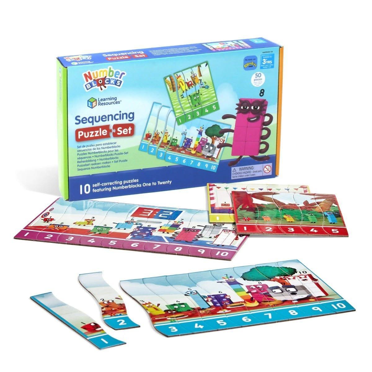 Numberblocks Sequencing Puzzle Set-Numberblocks Sequencing Puzzle Set