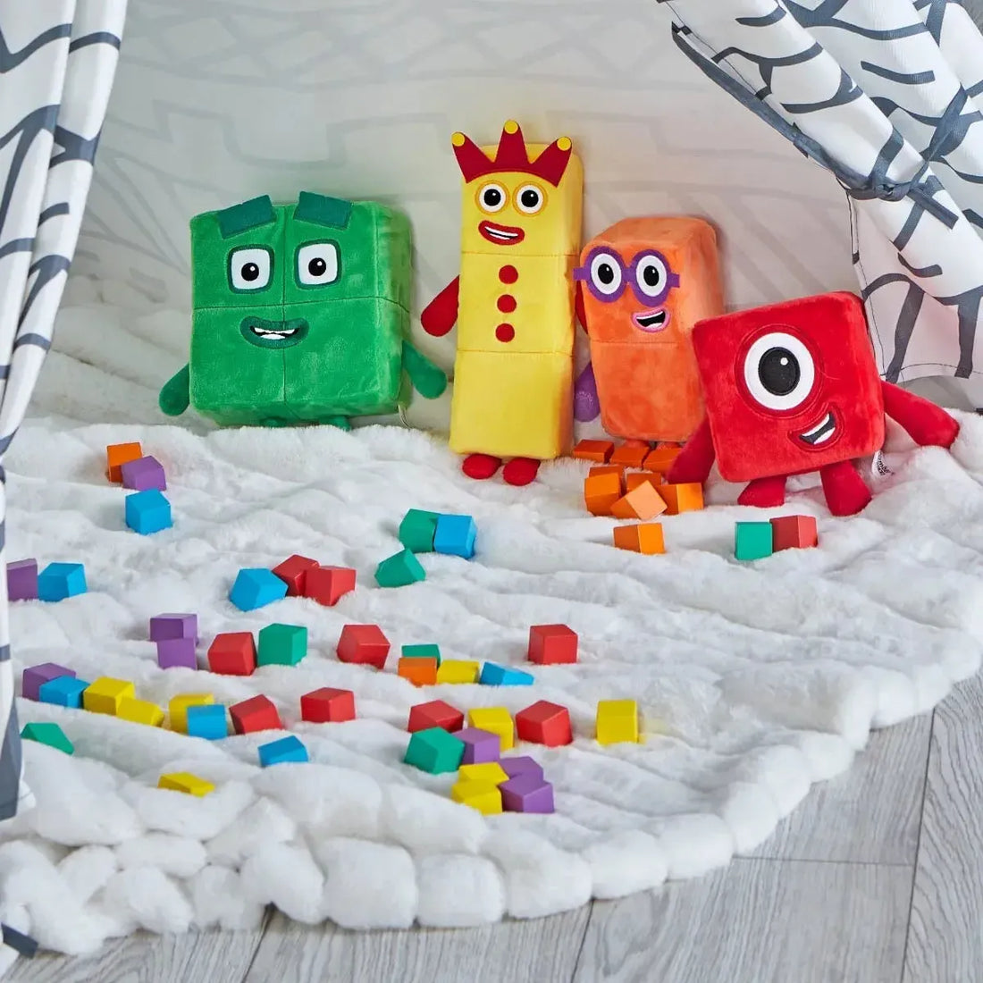 Numberblocks Three and Four Playful Pals,Numberblocks teddies,,Learning ...