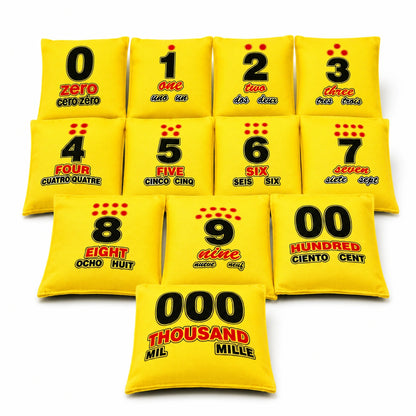 Numbered Bean Bags-Numbered Bean Bags