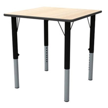 Nursery Height Adjustable Square Classroom Table-Nursery Height Adjustable Square Classroom Table