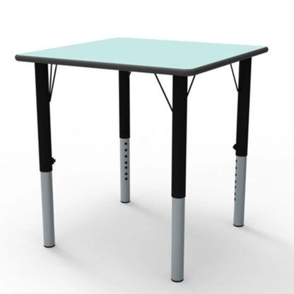 Nursery Height Adjustable Square Classroom Table-Nursery Height Adjustable Square Classroom Table