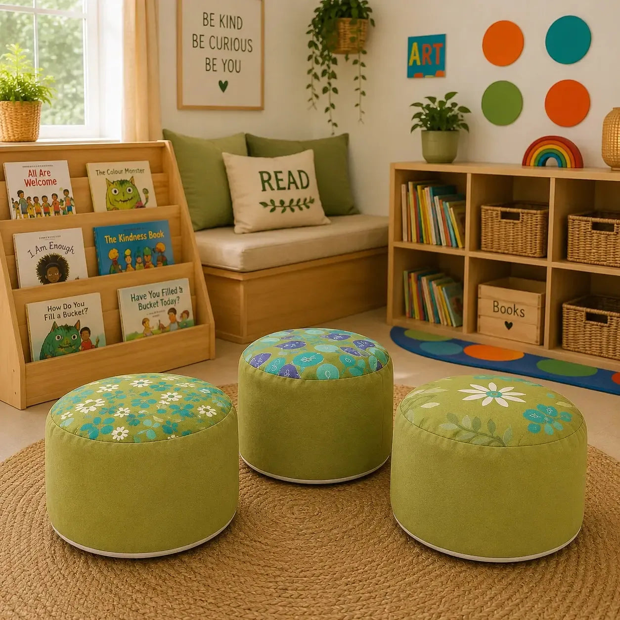 Olive Beany Buffet Set of 3-Olive Beany Buffet Set of 3