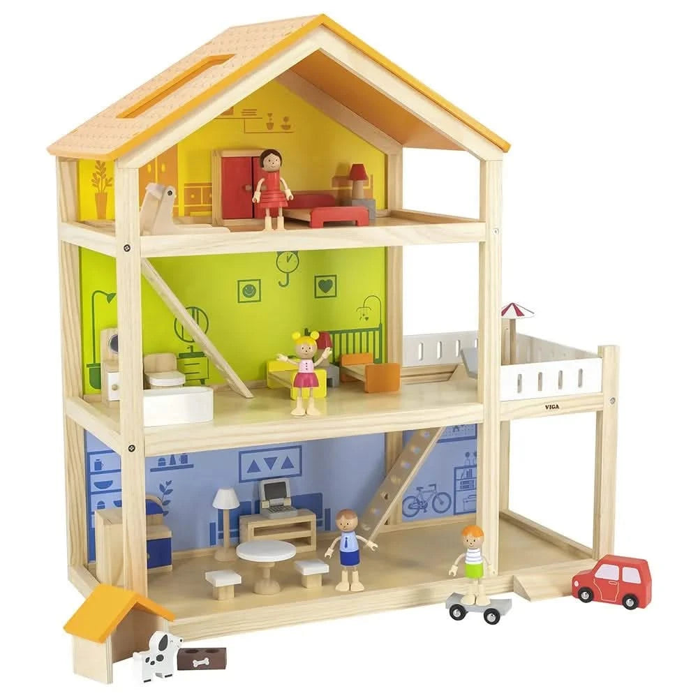 Open-Plan 3 Storey Wooden House-Open-Plan 3 Storey Wooden House