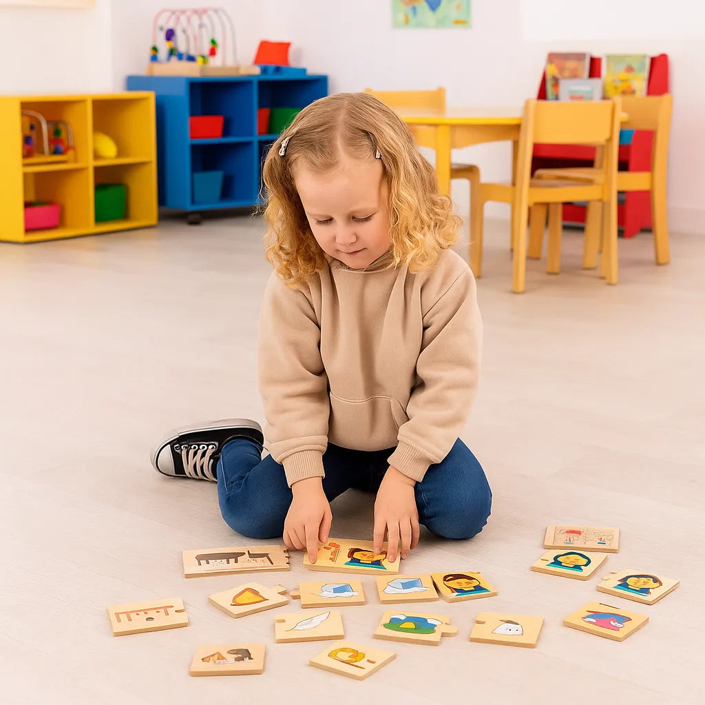 Opposites Wooden Puzzle-Opposites Wooden Puzzle