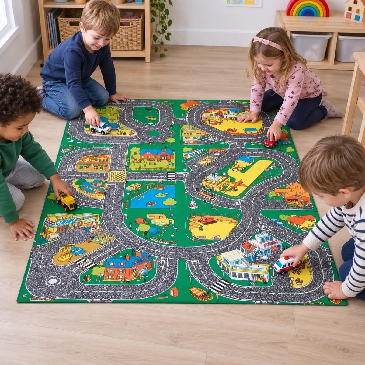 Original Roadway Playmat — lifestyle 3 of 8, shown in use with children