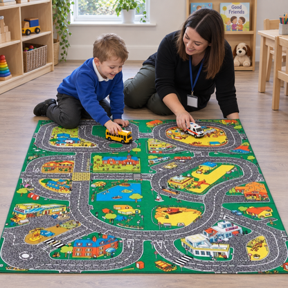 Original Roadway Playmat — lifestyle 4 of 8, shown in use with children