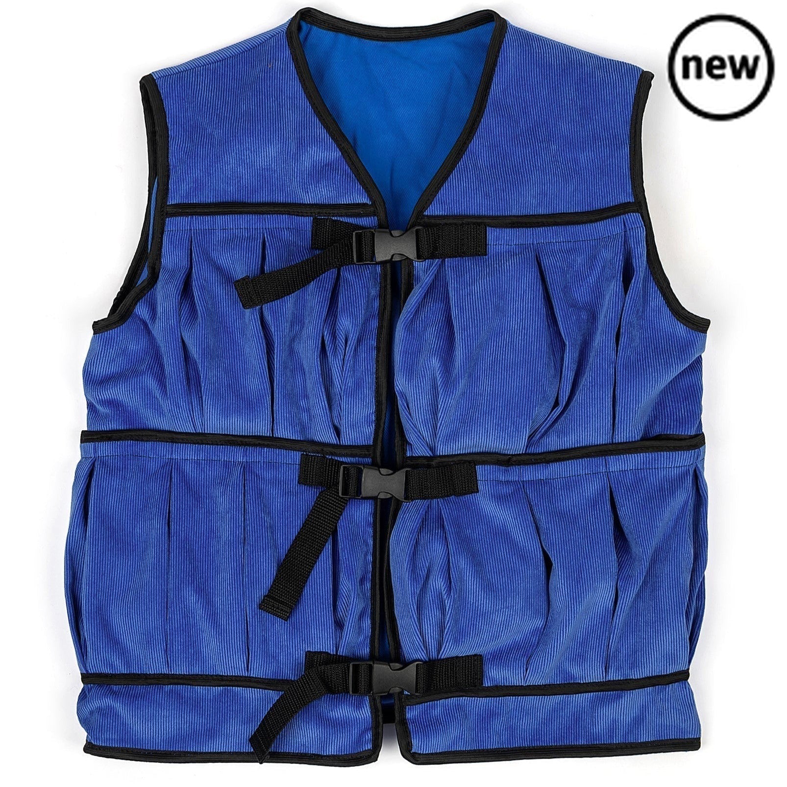 OT Weighted Therapy Vest, Introducing our OT Weighted Therapy Vest – a versatile solution designed for multiple users where quick and easy switches are essential. Crafted to accommodate various needs, this vest features large and capacious outer pockets, allowing for a heavier load and complete with large clip fasteners for hassle-free use. Key Features: Switch with Ease: This vest is designed for situations where quick transitions between participants are required. The easy-to-use clip fasteners ensure a s