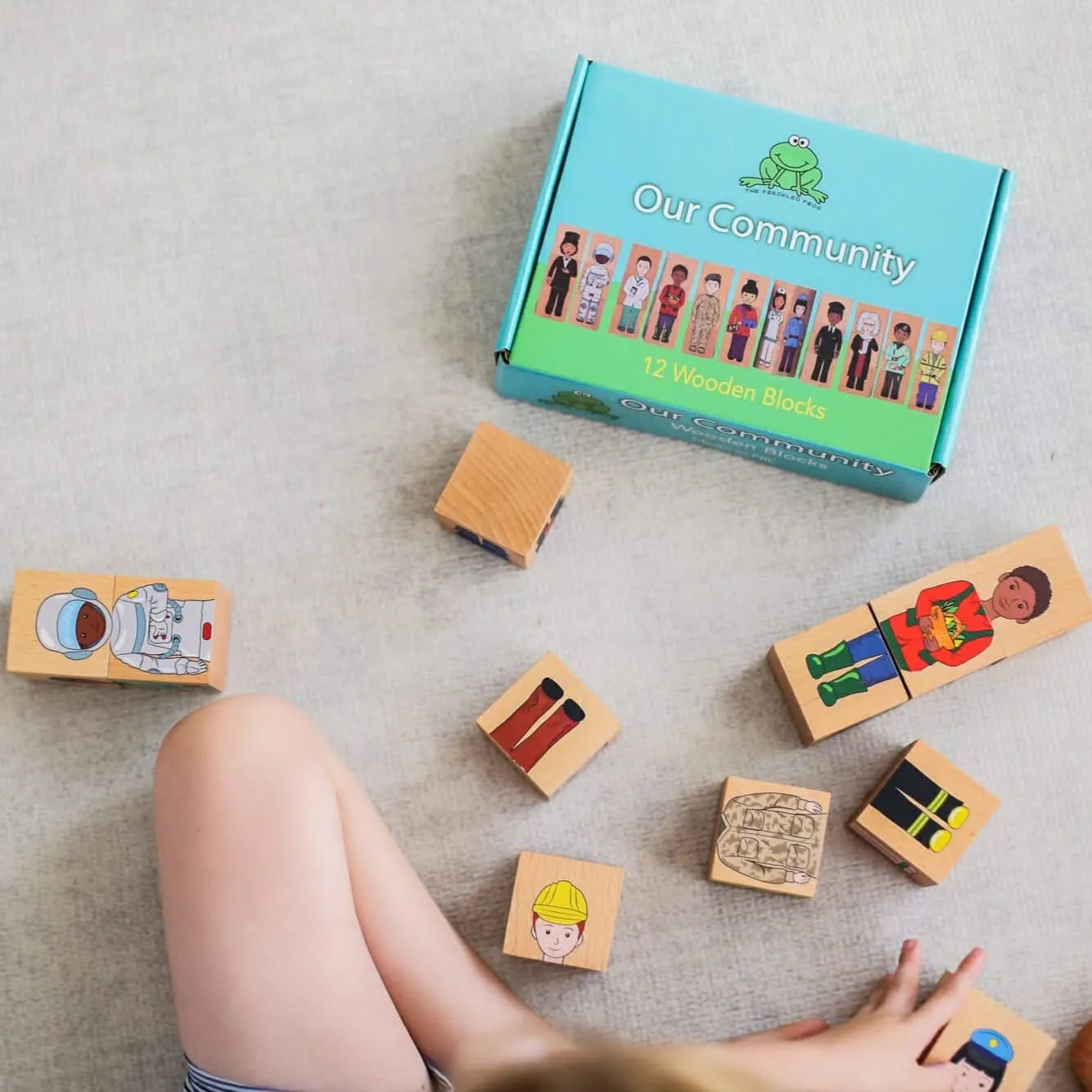 Our Community Wooden Blocks-Our Community Wooden Blocks