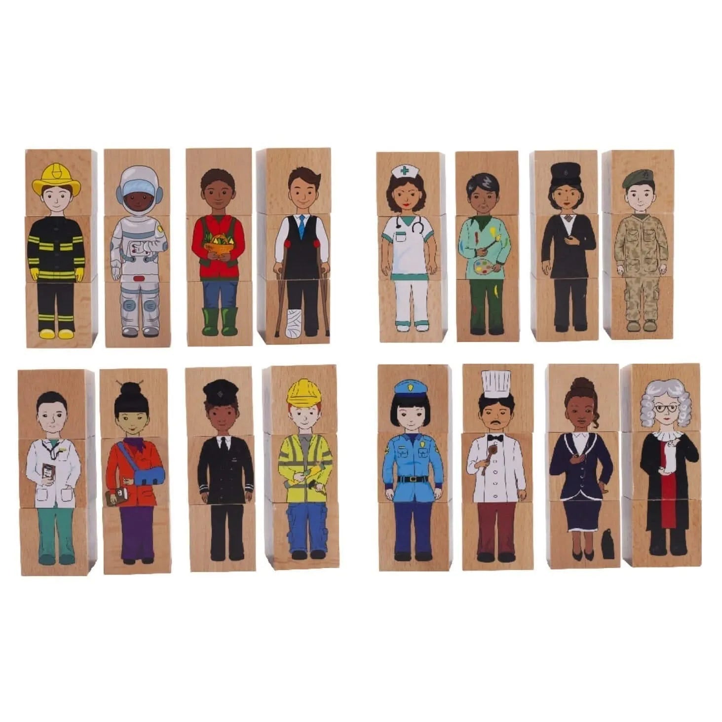 Our Community Wooden Blocks-Our Community Wooden Blocks