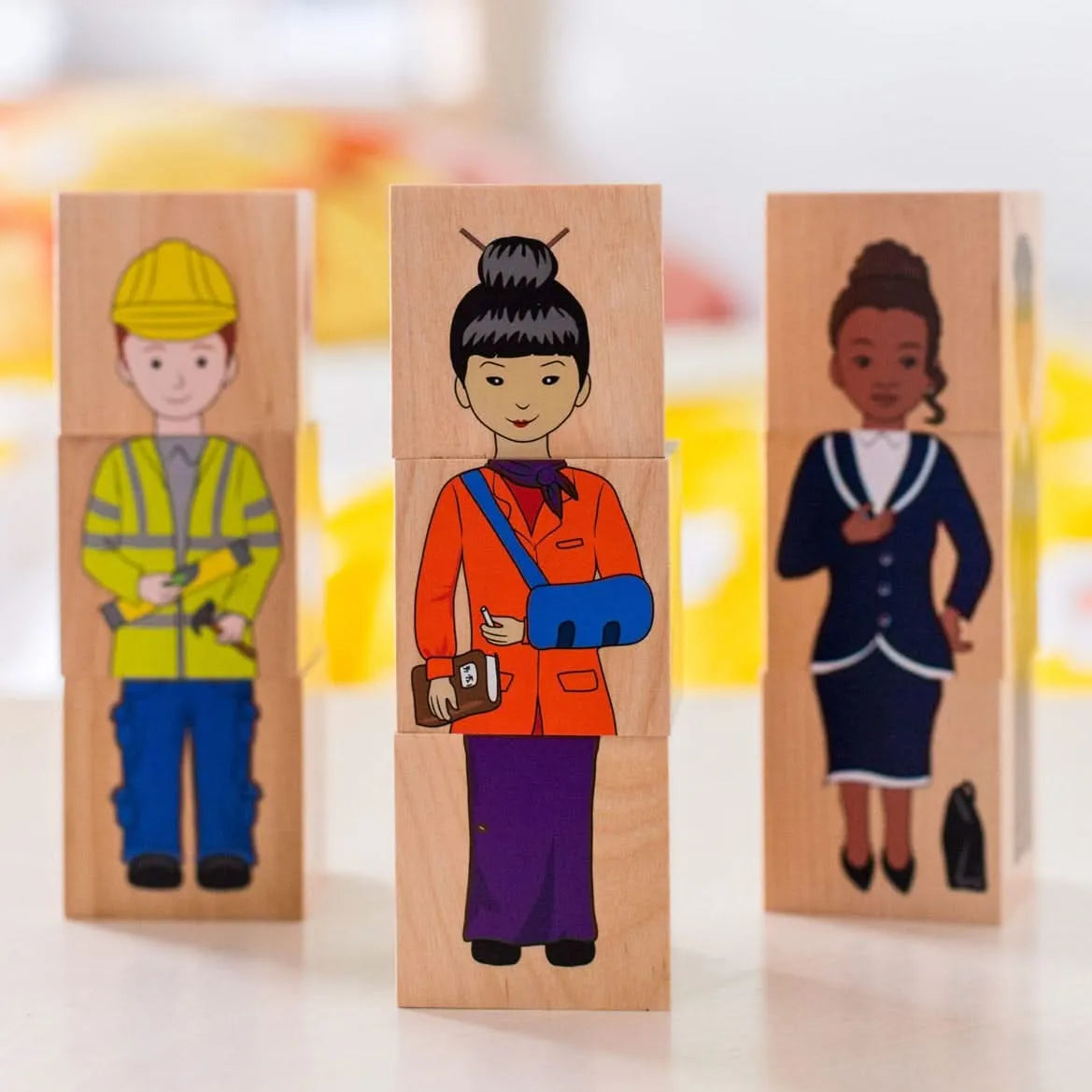 Our Community Wooden Blocks-Our Community Wooden Blocks