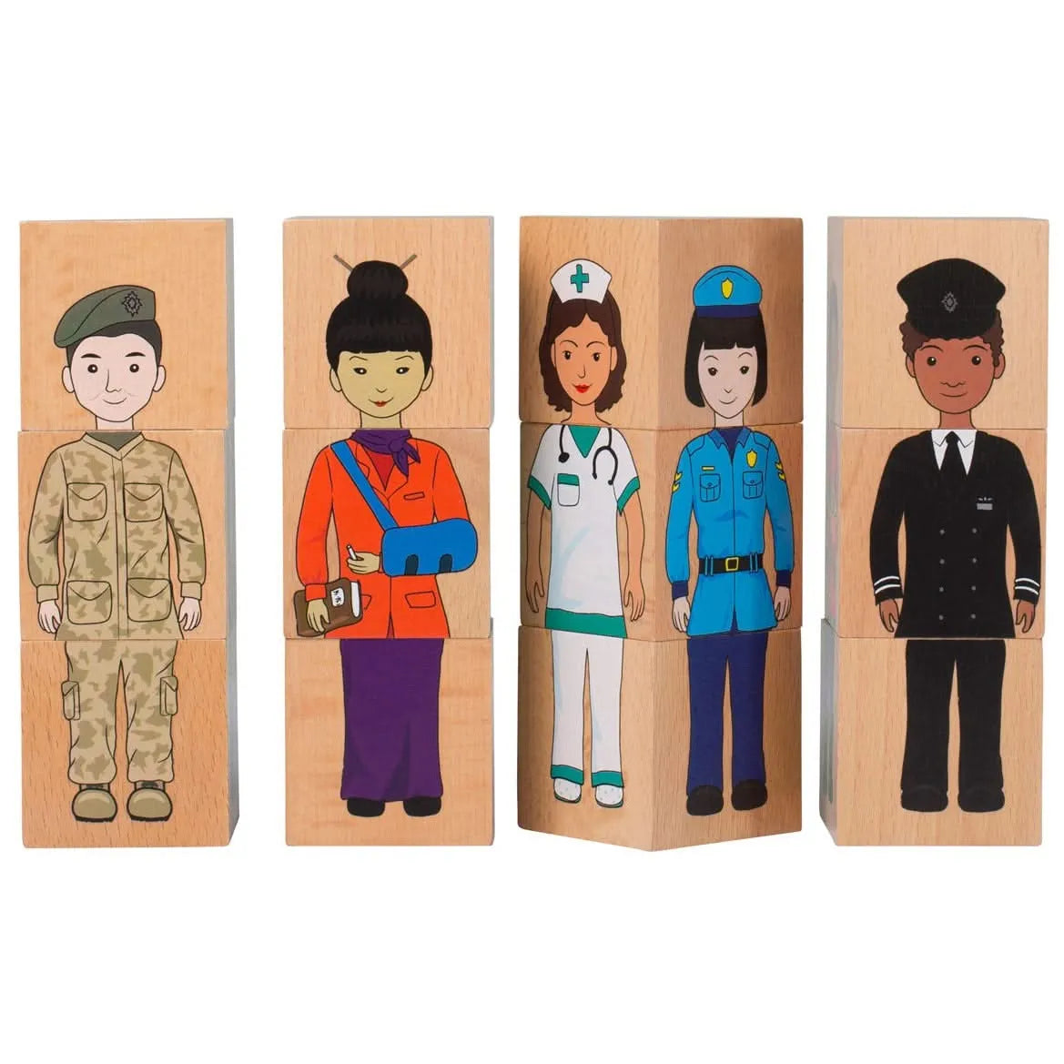 Our Community Wooden Blocks-Our Community Wooden Blocks