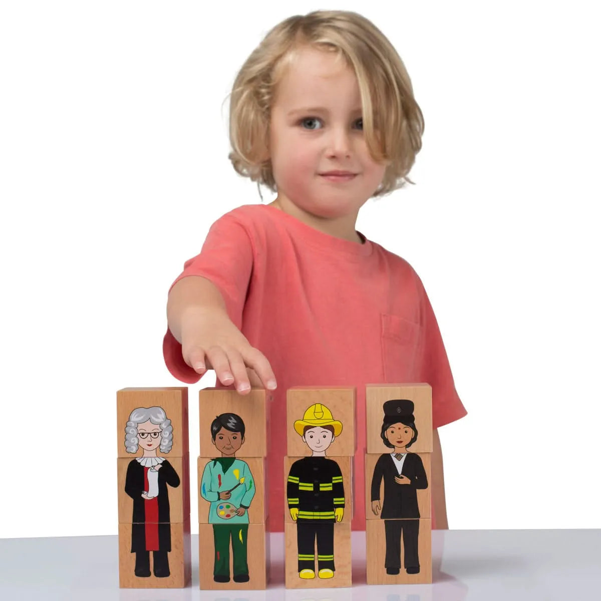 Our Community Wooden Blocks-Our Community Wooden Blocks