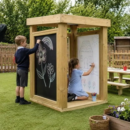 Outdoor Creativity Cube outdoor nursery lifestyle scene 6