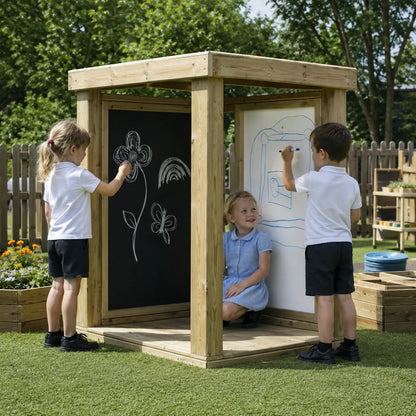 Outdoor Creativity Cube outdoor nursery lifestyle scene 8