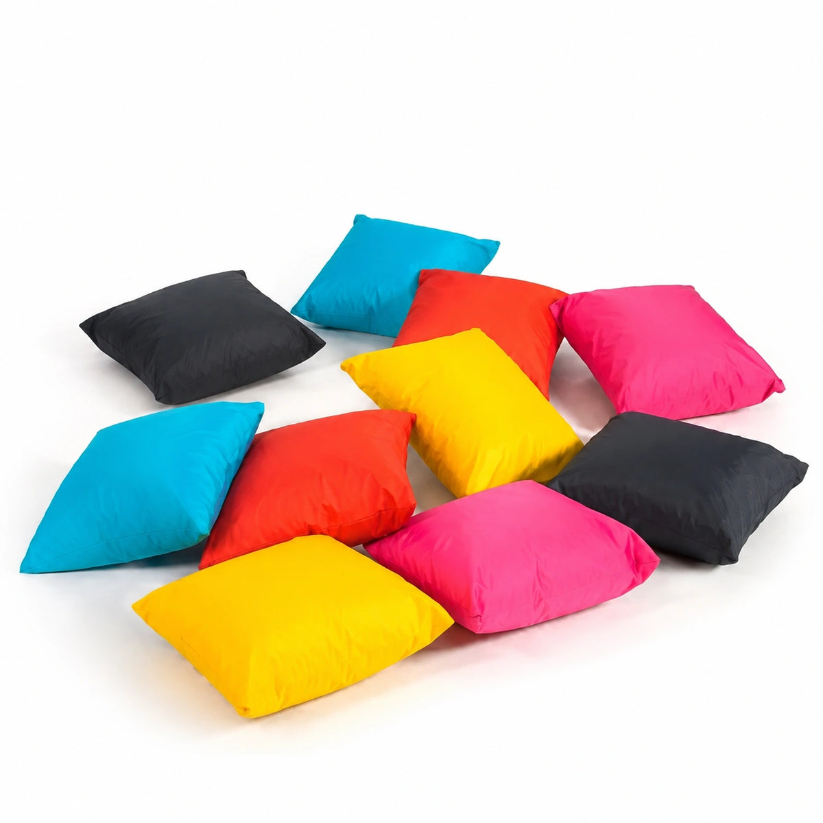 Outdoor Floor Cushions Pack of 10-Outdoor Floor Cushions Pack of 10