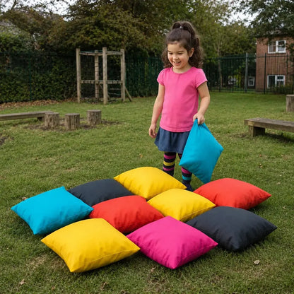 Outdoor Floor Cushions Pack of 10-Outdoor Floor Cushions Pack of 10