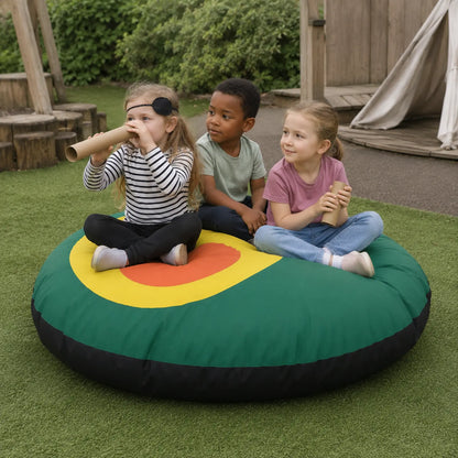 Outdoor Giant Flop Pod in natural nursery garden play setting 3