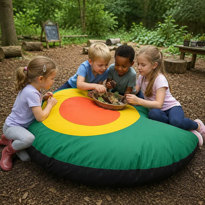 Outdoor Giant Flop Pod in natural nursery garden play setting 6